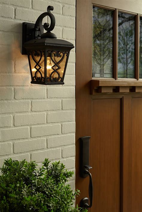 metal box lights front door|exterior light fixtures near doors.